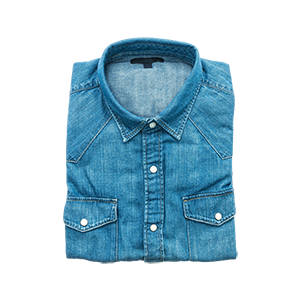 Men's casual denim shirt
