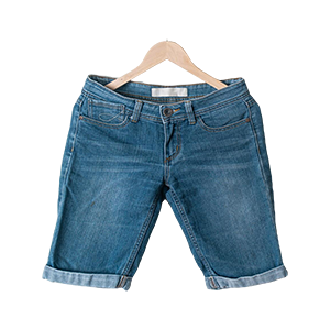 Denim two-quarters for men
